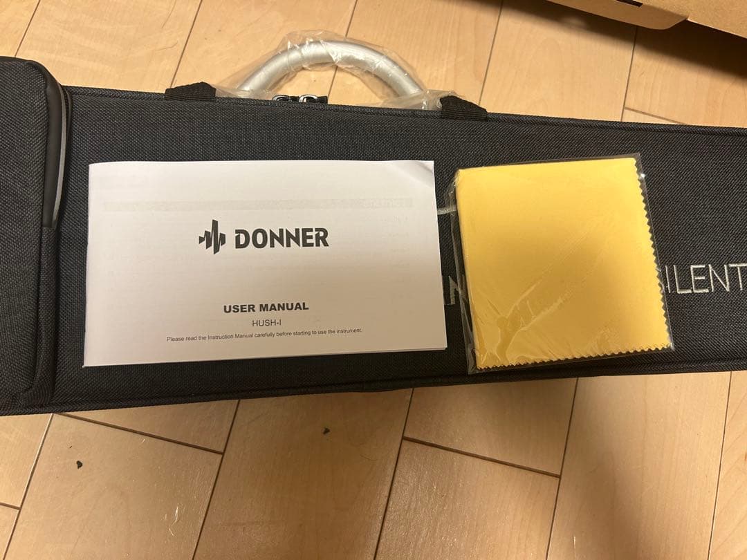 DONNER HUSH-I ブラック 静音アコギ ケース/イヤホン/チューナー
