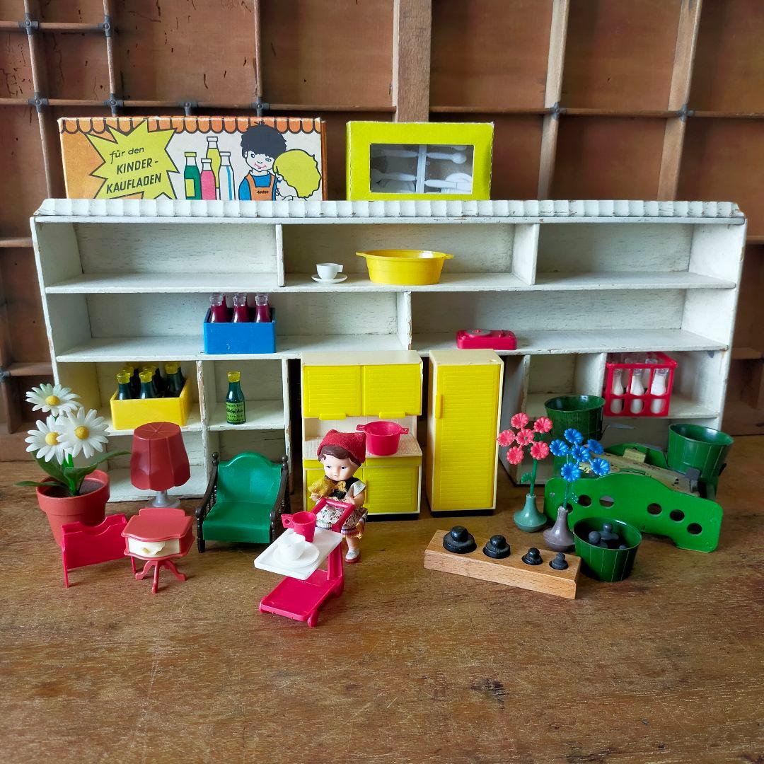 アリドール　ドールハウス　ドイツ　ヴィンテージ　蚤の市　ミニチュア　セット