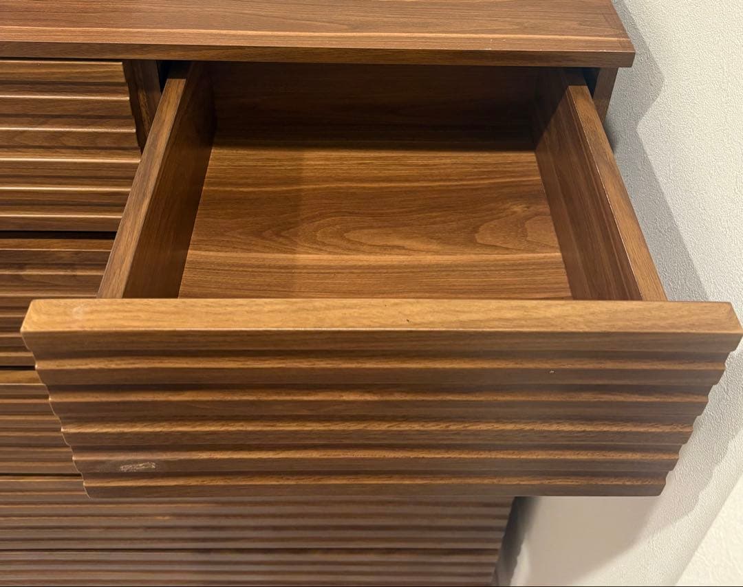 [LOWYA] ダークブラウン　チェストタンス　5段