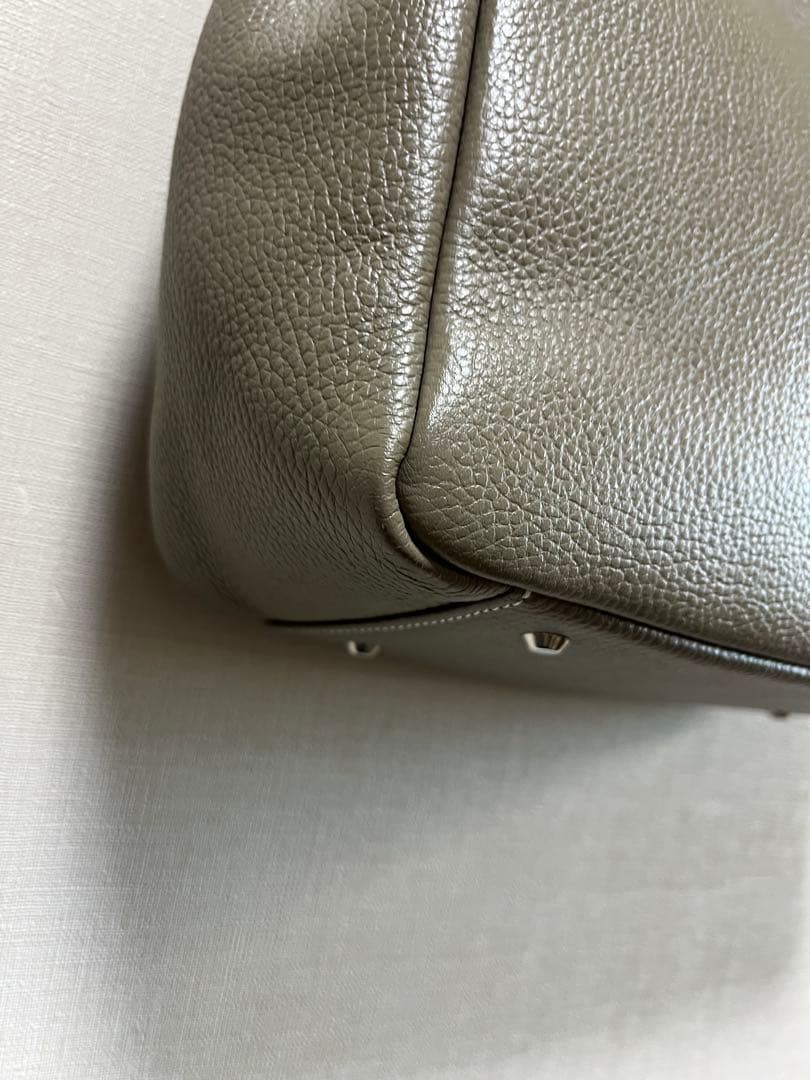 ◯専用傳濱野ハマノHamanoエトゥープミーティアバッグバッグ レザー 牛革