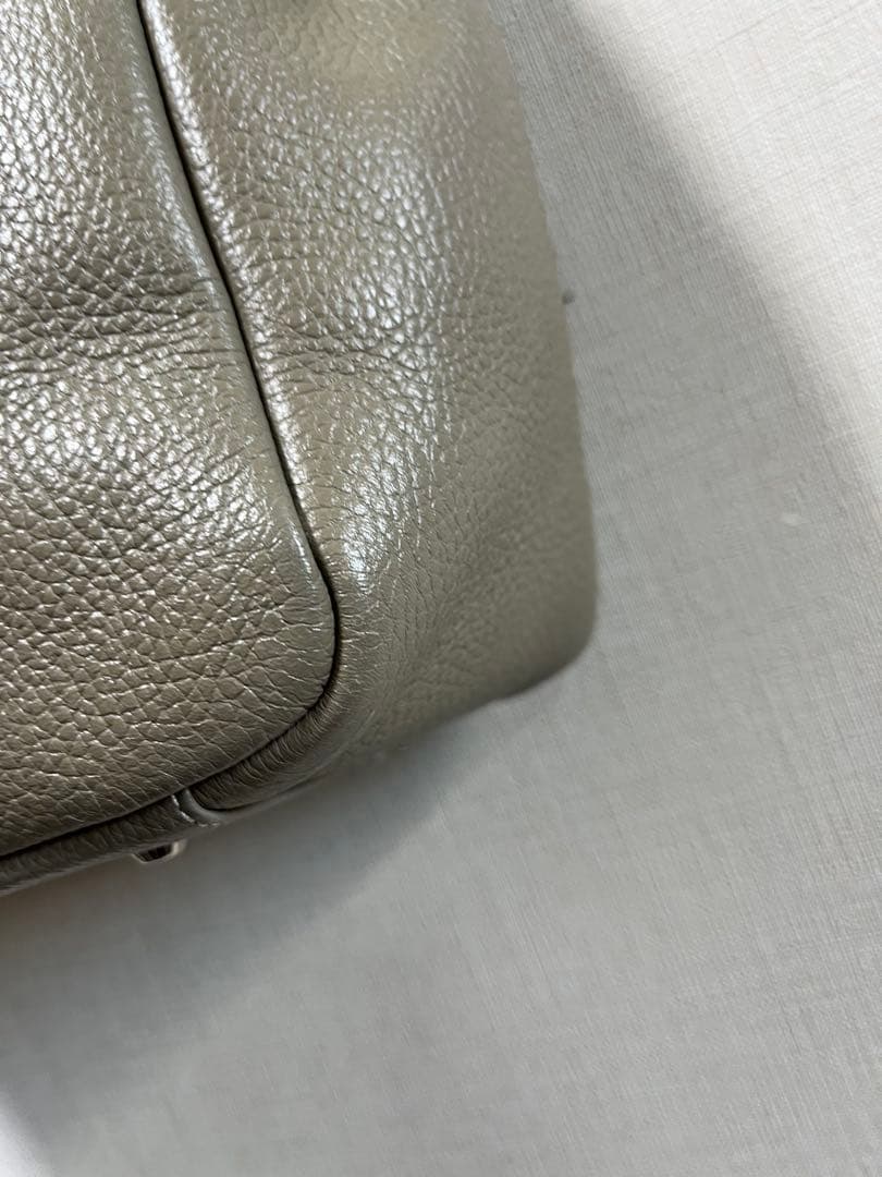 ◯専用傳濱野ハマノHamanoエトゥープミーティアバッグバッグ レザー 牛革