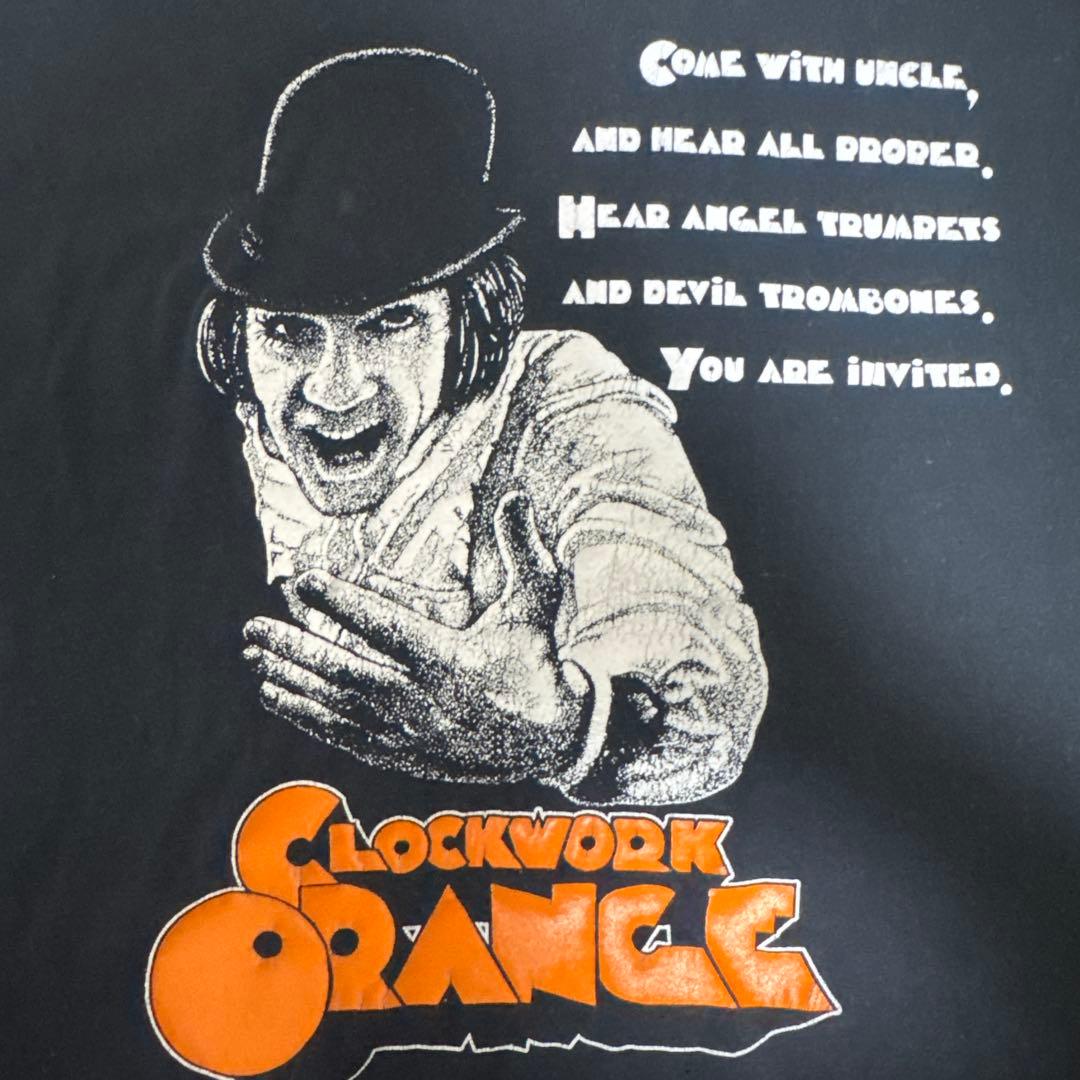 時計仕掛けのオレンジTシャツ XL 黒