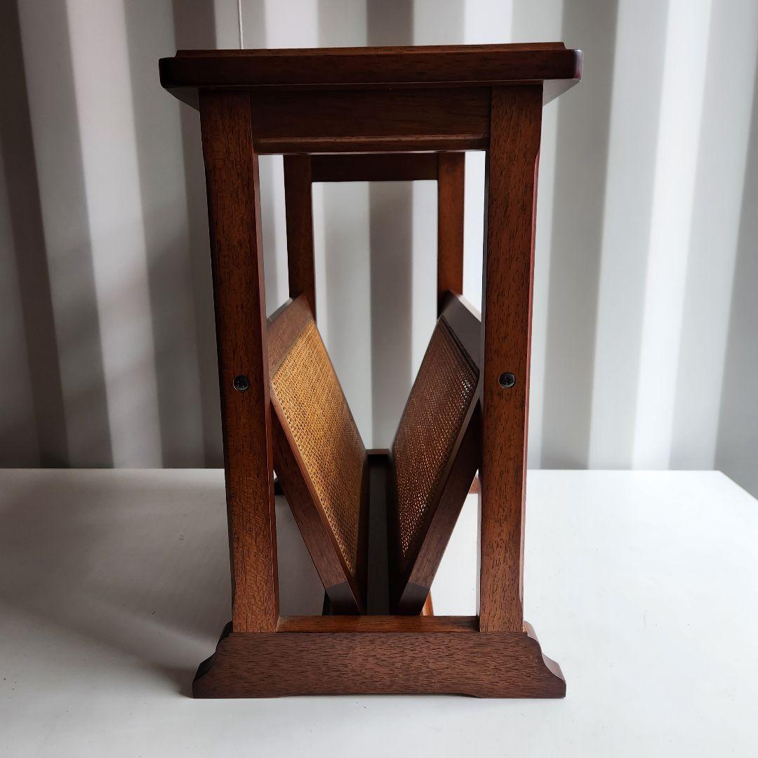 極美品　maruni　マルニ木工　地中海　マガジンラック　サイドテーブル