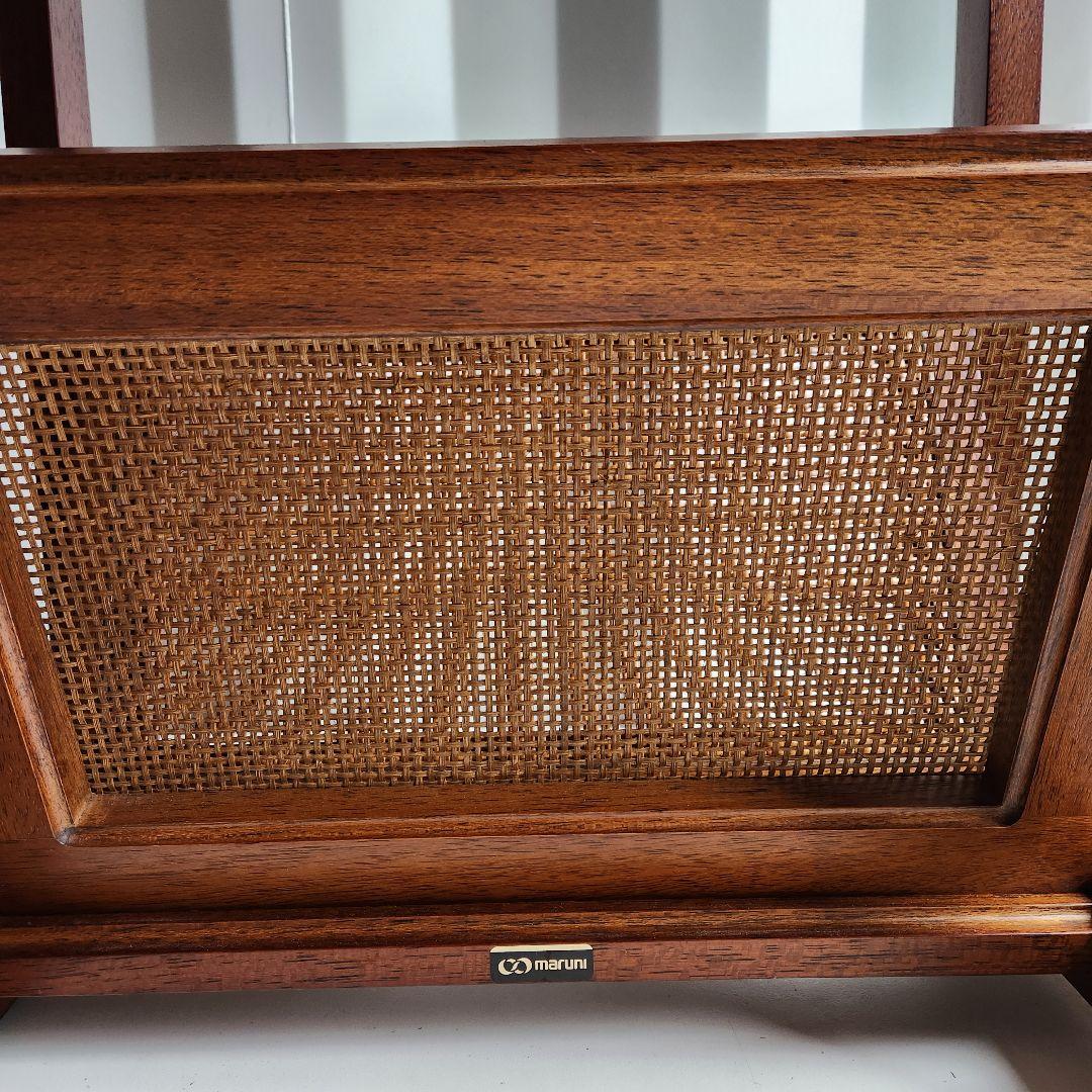 極美品　maruni　マルニ木工　地中海　マガジンラック　サイドテーブル