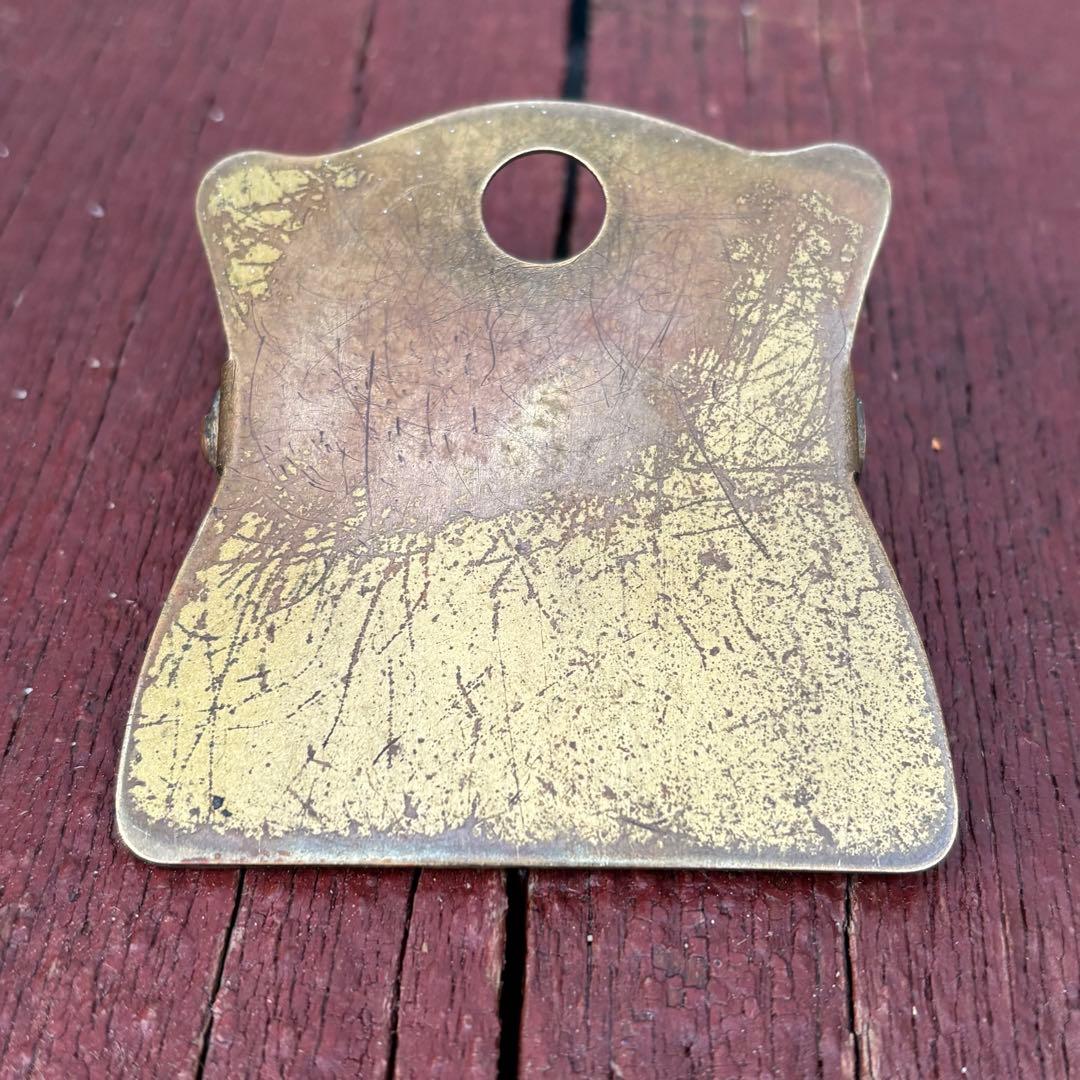 USA VTG真鍮製ペーパークリップ1920s RUBBER STAMP Co.