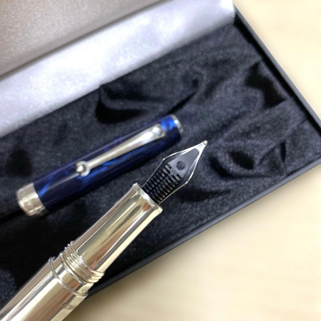 Montegrappaモンテグラッパ万年筆スターリングシルバーイタリア名門