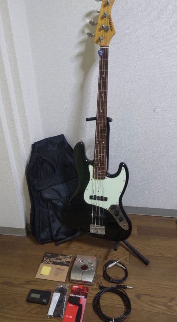 ベース ブラック + VOXイヤホンアンプ + 付属品
