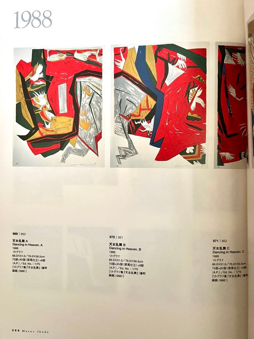 天女乱舞 池田満寿夫(Masuo Ikeda)1988年制作 六曲一双屏風