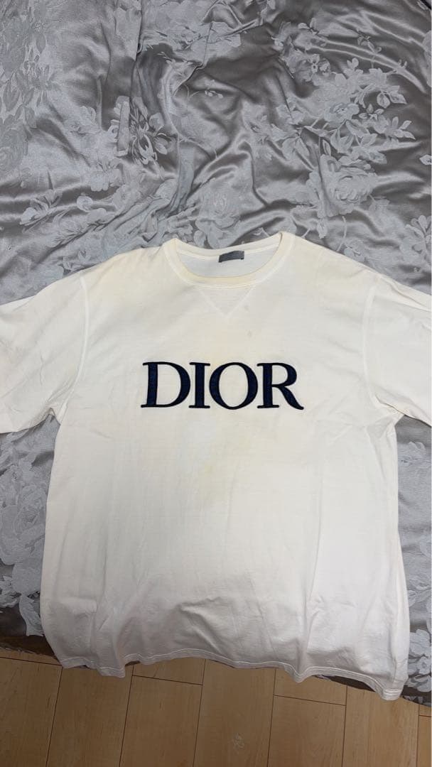 【お値下げ】DIOR ホワイト Tシャツ ロゴプリント