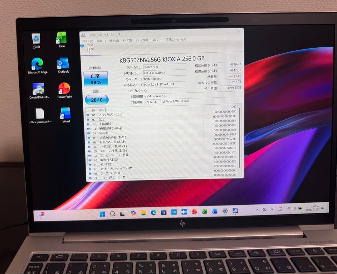 累積1219 HP 830/G10 16GB 256GB 指紋・顔認証