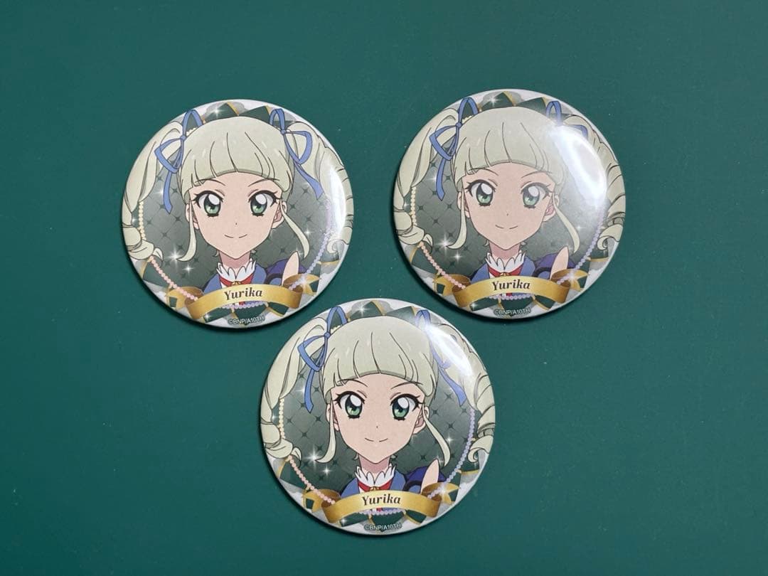 アイカツ　バースデー缶バッジ　藤堂ユリカ 3点