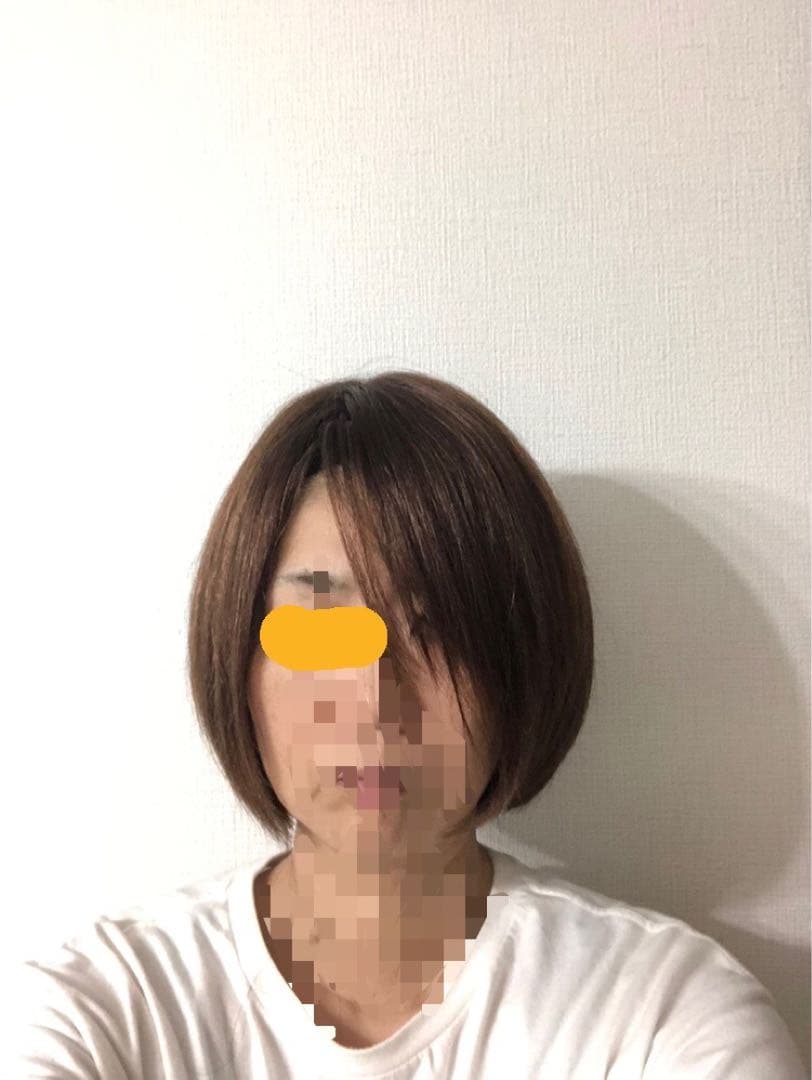 人毛100% ブラウン　ショートボブ 未使用　医療ウィッグ