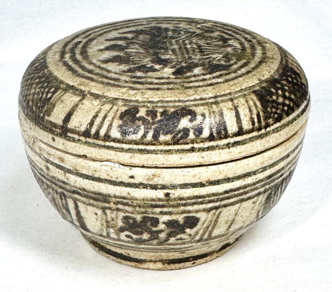 明時代 宋胡録 スンコロク ヤンポー 香合 タイ 歴史有る年代物 WWTT116