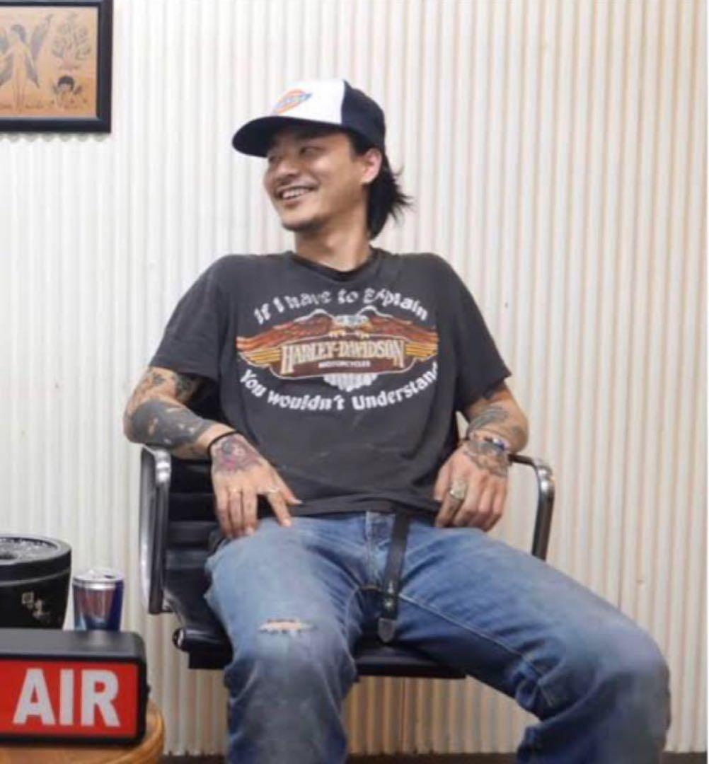 Harley-Davidson Lサイズ 山田蓮　イーグルT ヴィンテージ