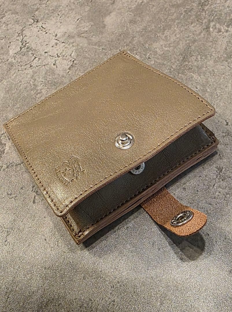 IL BISONTE 二つ折り財布 ベージュ