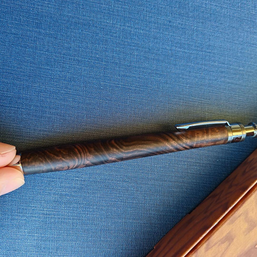 工房楔　黒檀こぶ杢　シャープペンシル　0.5mm