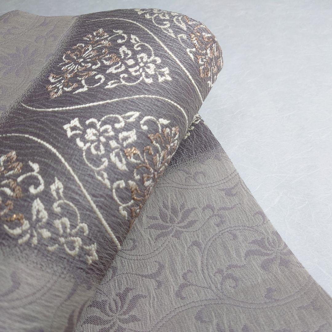 正絹 袋帯 六通柄 西陣弥栄織物謹製 ヨーロピアン唐草 極上 逸品 未使用品