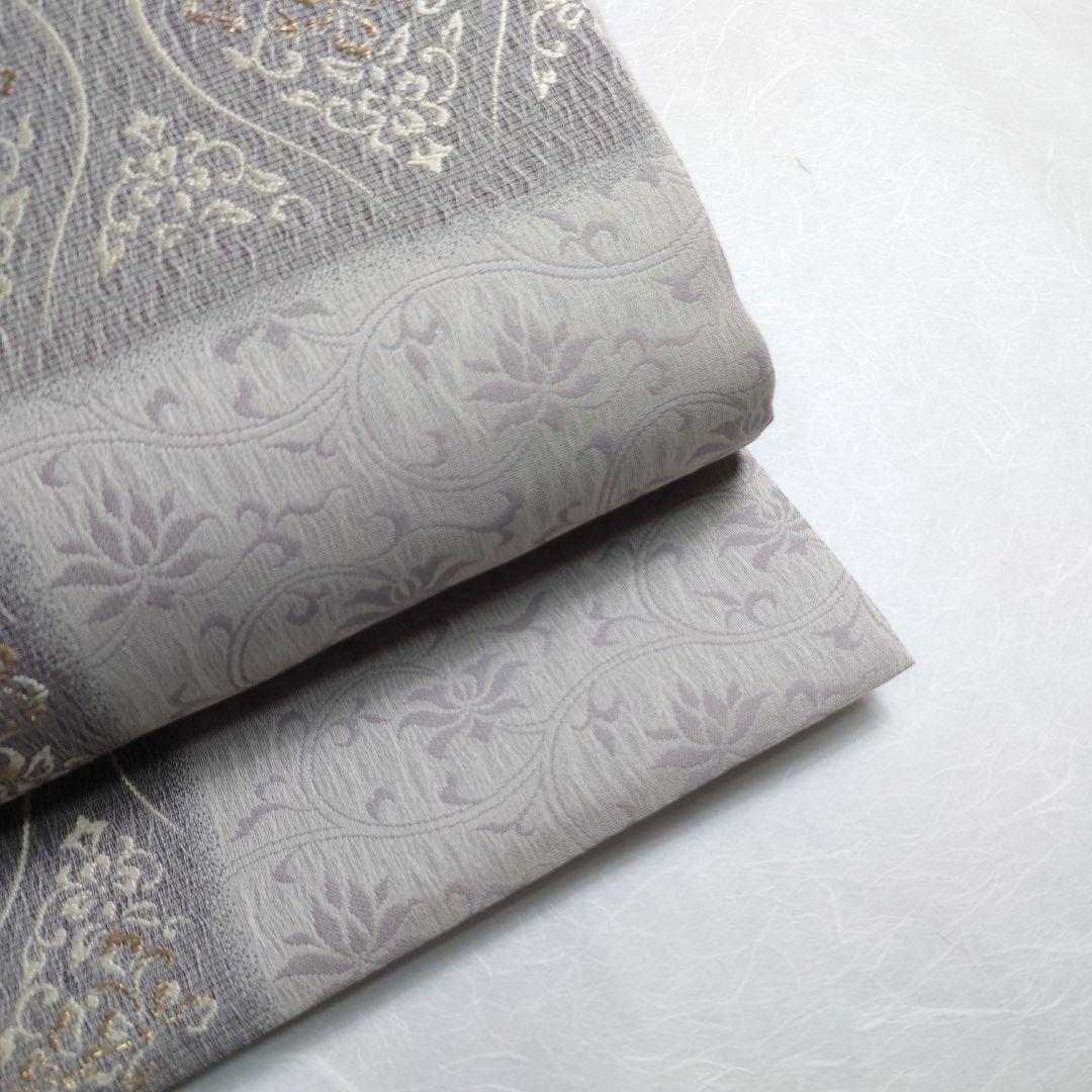 正絹 袋帯 六通柄 西陣弥栄織物謹製 ヨーロピアン唐草 極上 逸品 未使用品