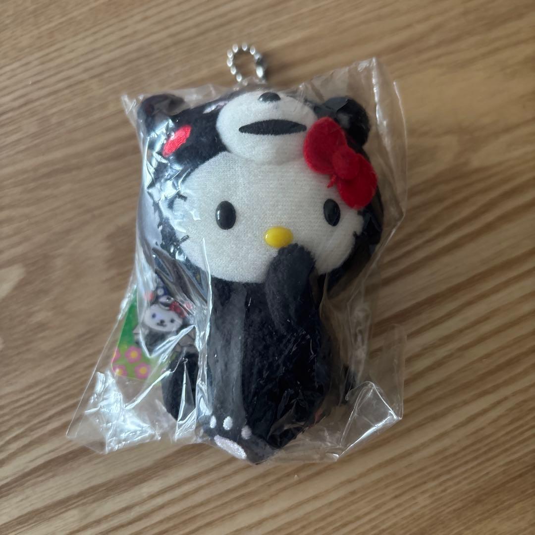サンリオ　ハローキティ　くまモンコラボ　ぬいぐるみ マスコット　熊本限定 ご当地