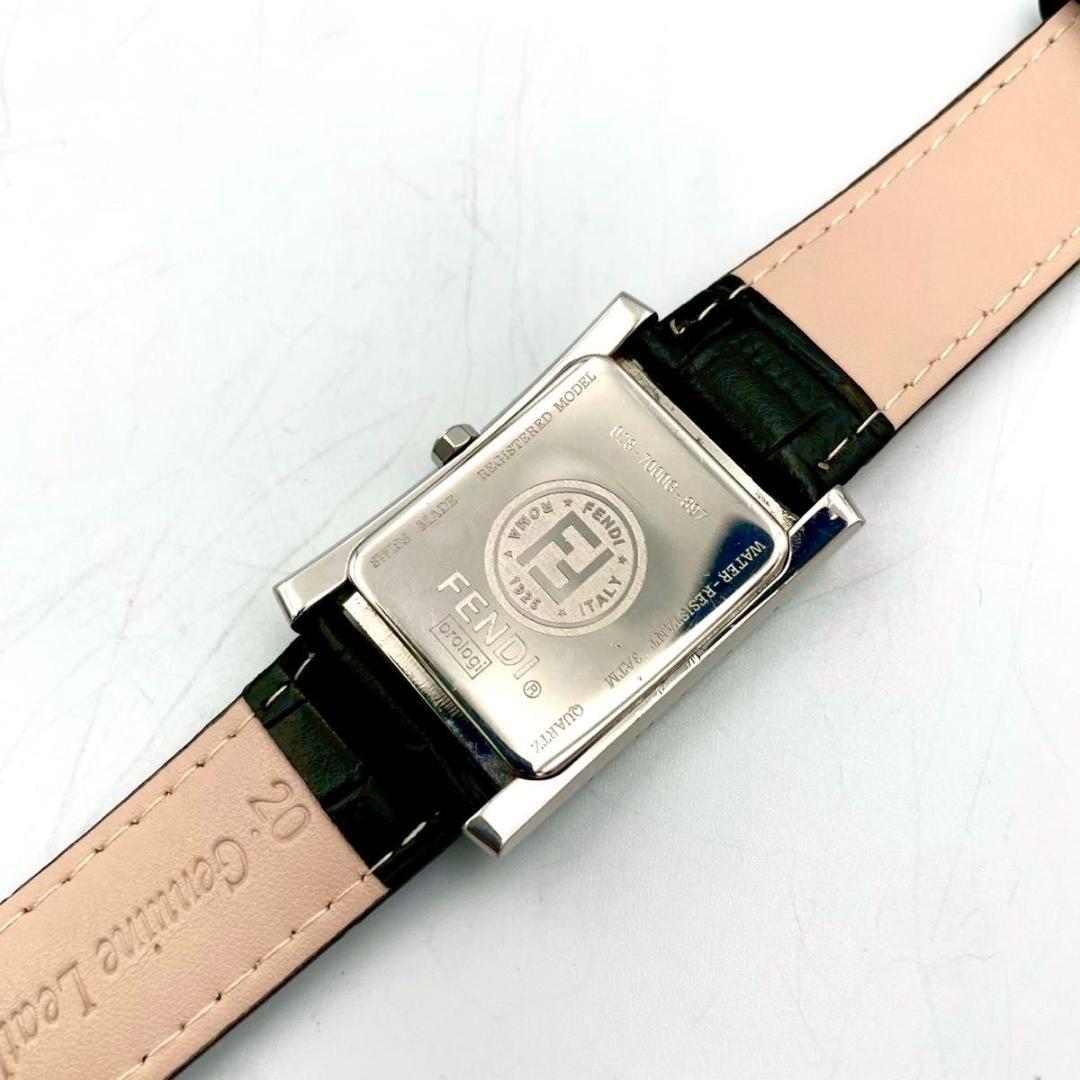 490 新品ベルト フェンディ 7000G 腕時計 スクエア オロロジ スモセコ