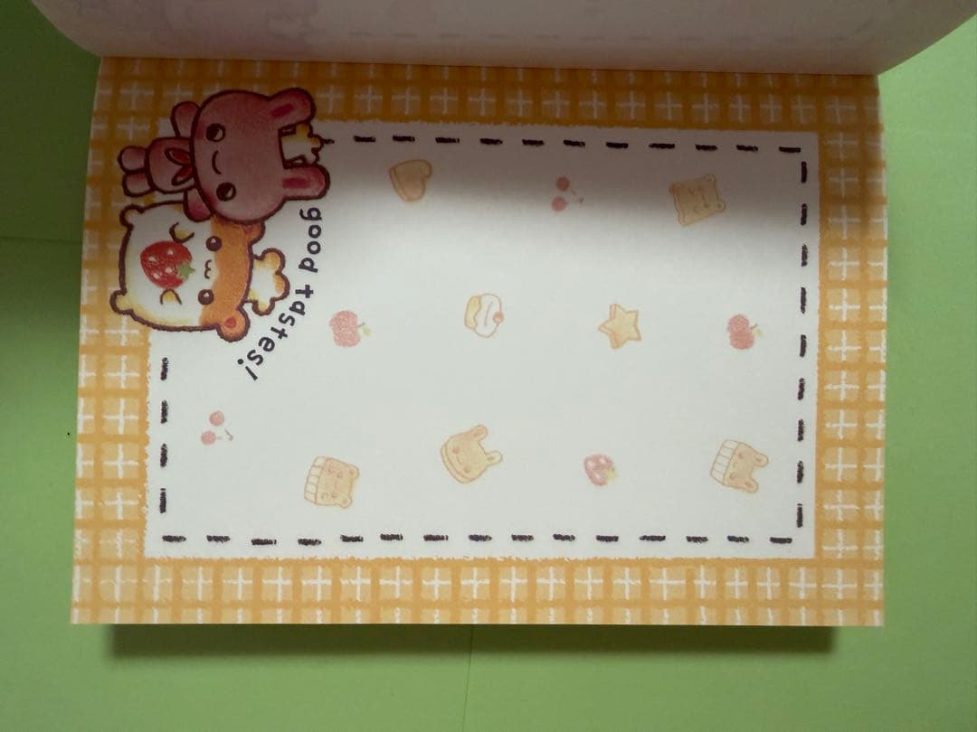 平成レトロ はむうさ菓子工房 メモ帳 シール付き ハムスター うさぎ