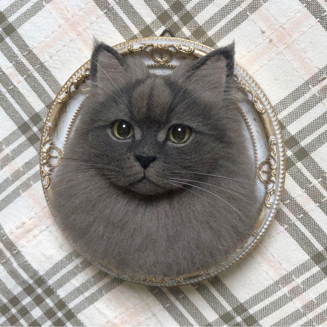 羊毛フェルト 猫 ハンドメイド ジン