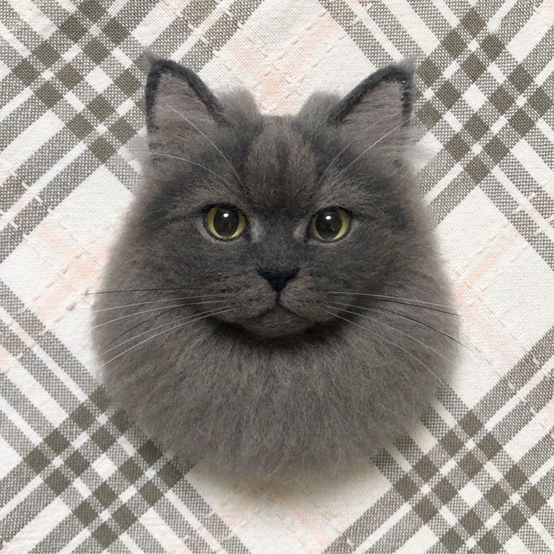 羊毛フェルト 猫 ハンドメイド ジン
