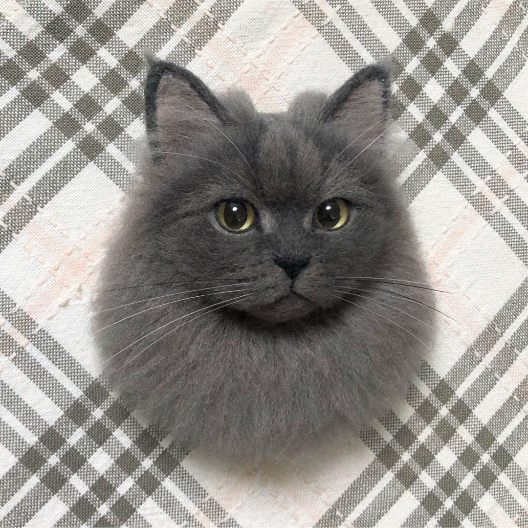 羊毛フェルト 猫 ハンドメイド ジン