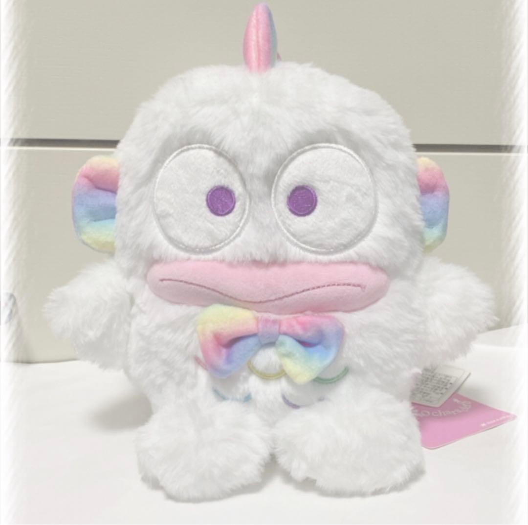 希少 レア ハンギョドン レインボー ふわふわ ぬいぐるみ 新品タグ付き