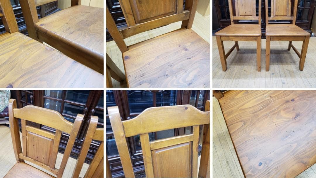 ラスカル 　ｌ51　パイン材 ベンチダイニング ４点セット