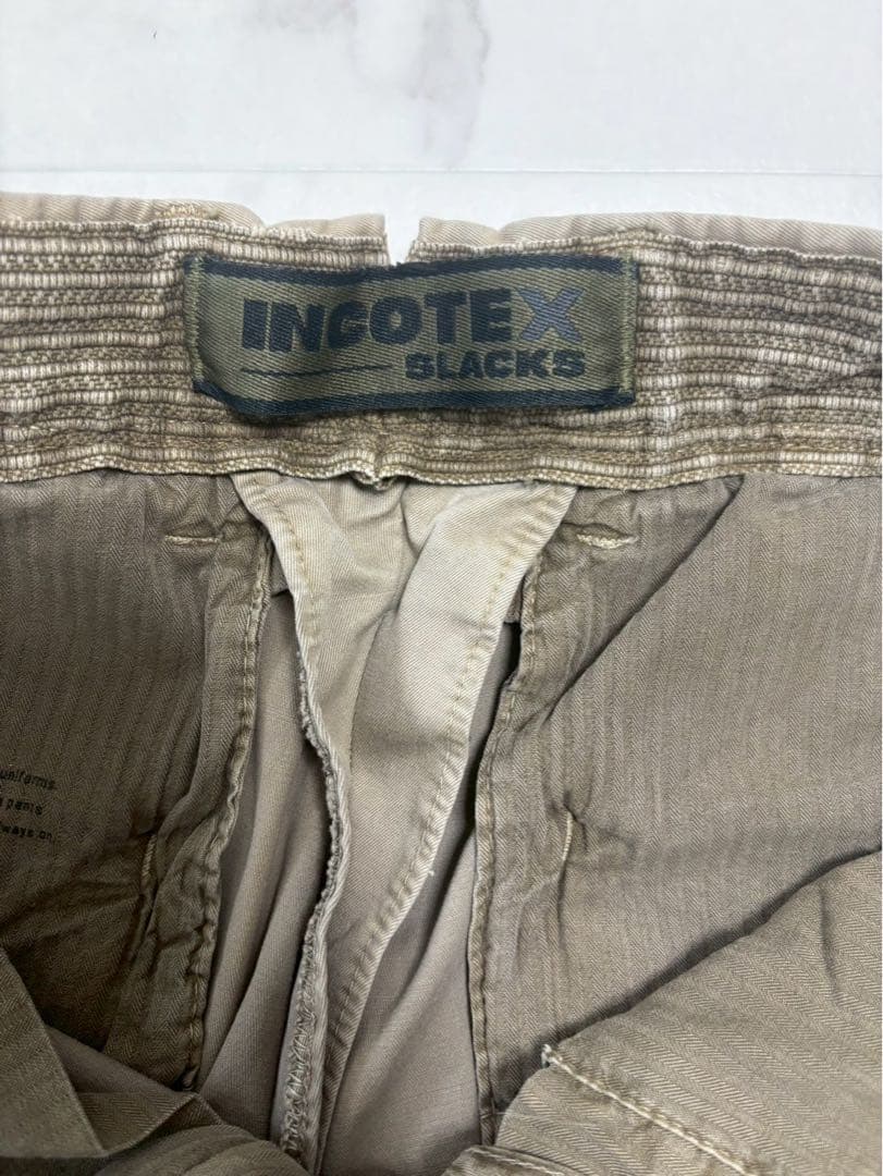 【新品未使用】INCOTEX(インコテックス)ガーメントダイ コットンパンツ