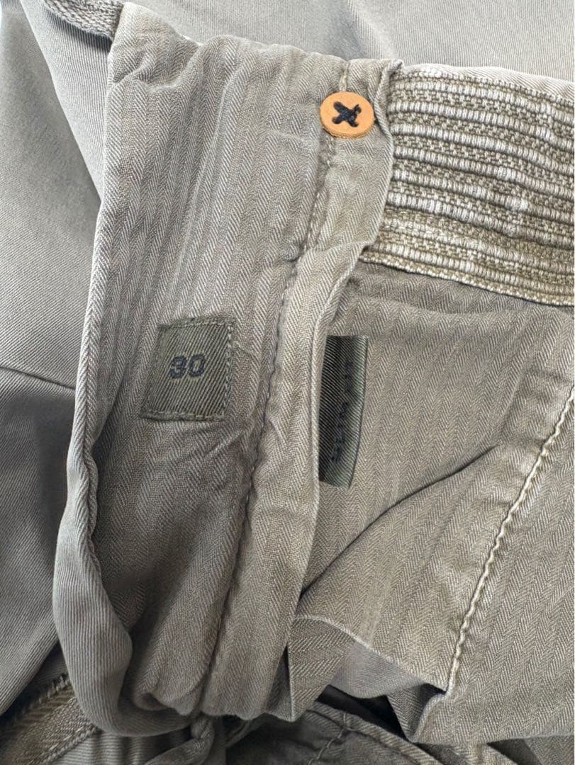 【新品未使用】INCOTEX(インコテックス)ガーメントダイ コットンパンツ