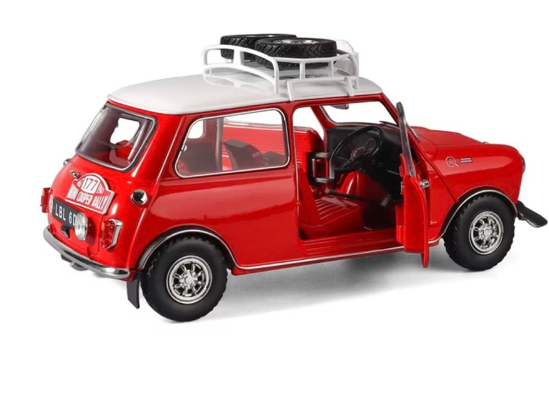 ミニクーパー モンテカルロ ラリー1967 177号車 1/18 赤 新品未使用