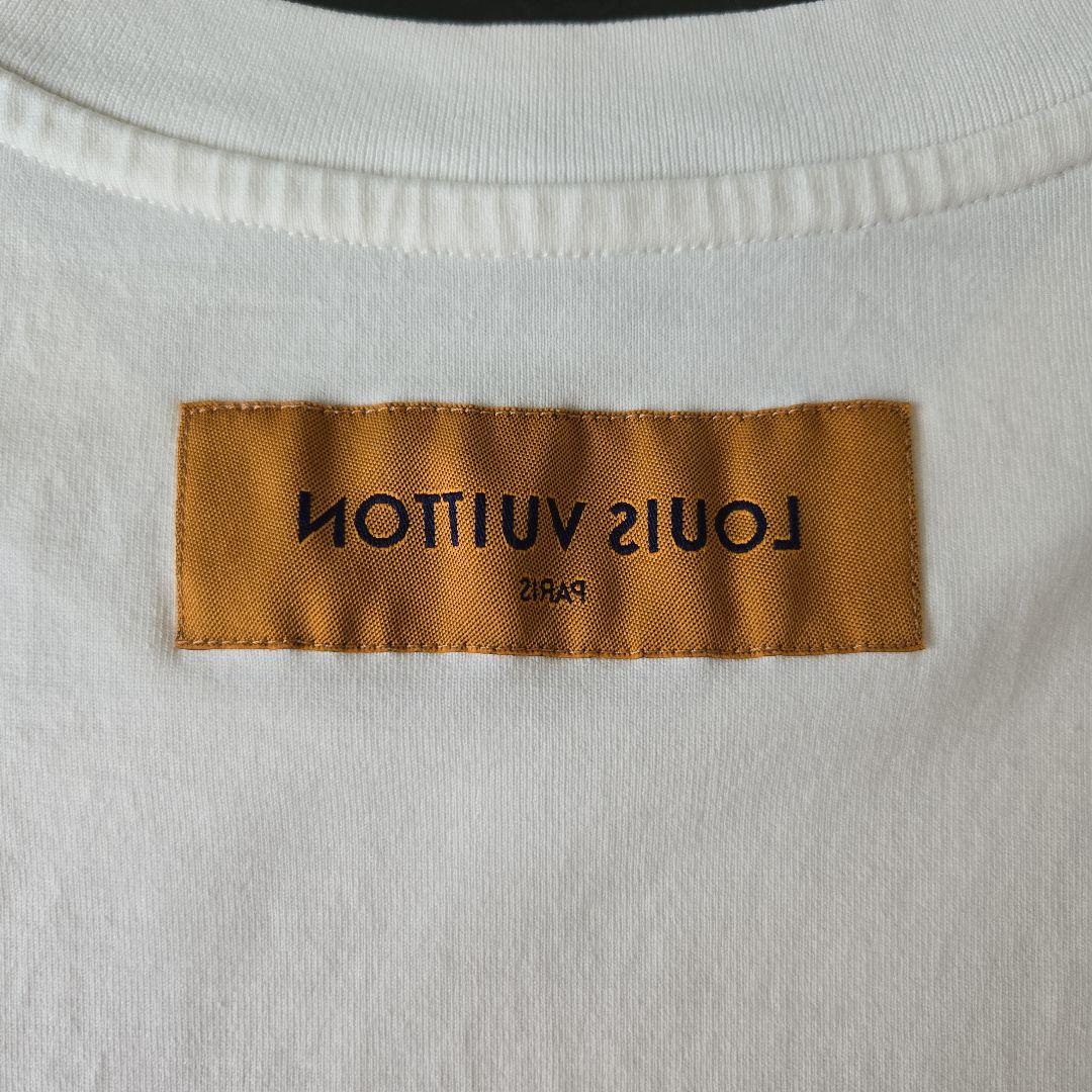 ルイヴィトン 22SS グラフィットロゴプリント クルーネック 半袖 Tシャツ