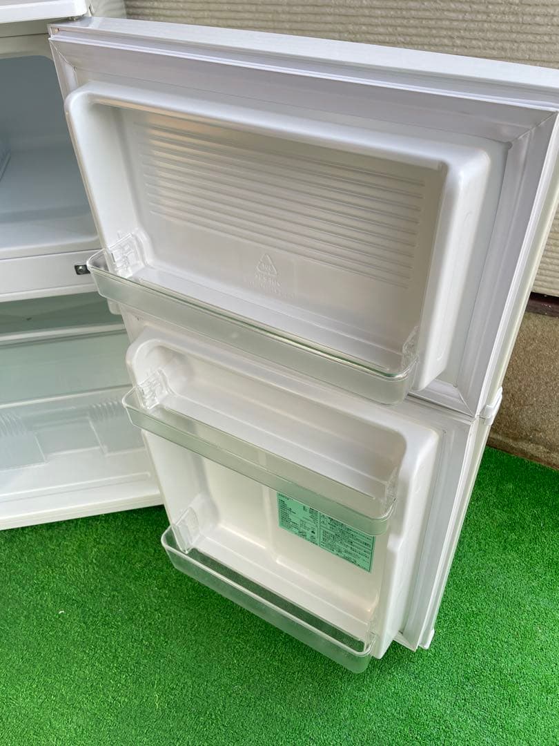 600分解洗浄済み✨ ヤマダ 90L 小型2ドア冷蔵庫 右開き 一人暮らし 単身