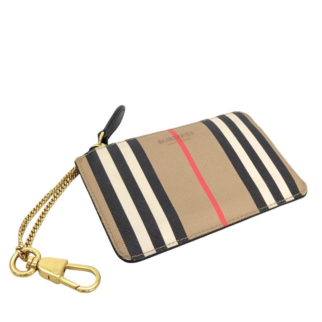 本物良品 ■バーバリー■ミニウォレット チェック キーホルダー ケース財布