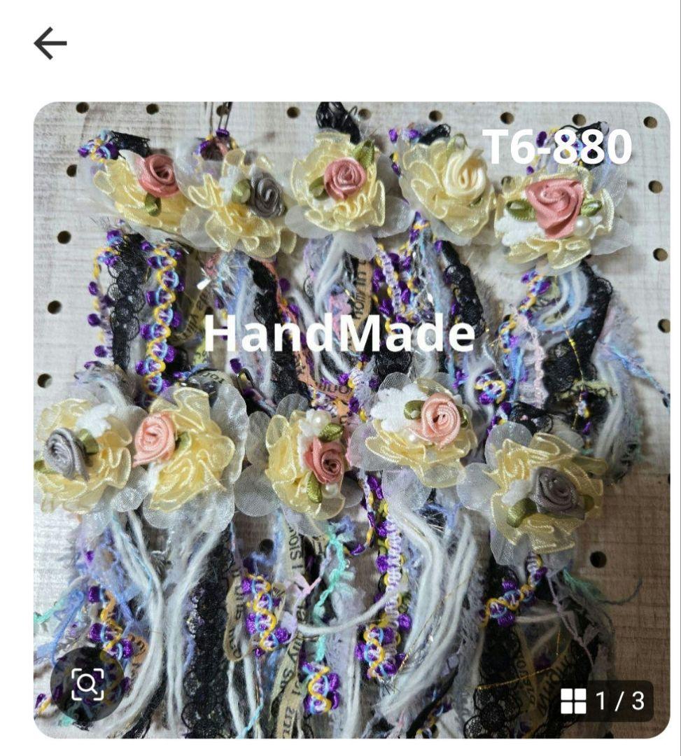 いちごパフェ☆✨ハンドメイドタッセルチャーム約12×4cm AJ