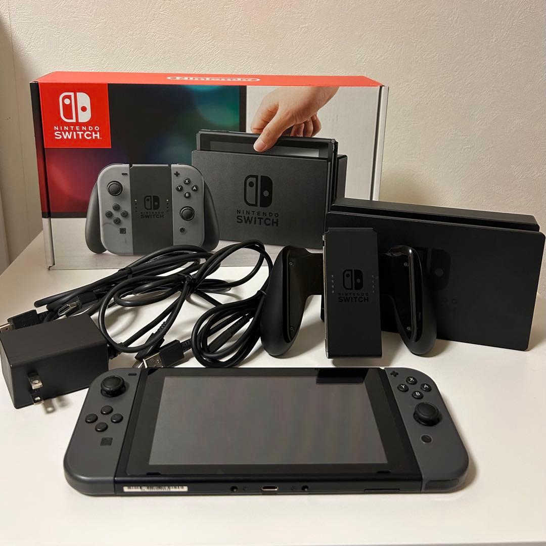 【美品】Nintendo Switch 本体 グレー 動作確認済み