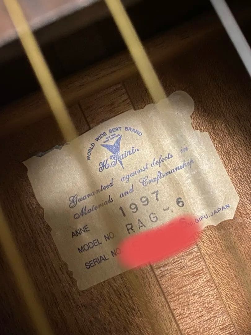 k yairi RAG-6 1997年製　メンテ済み