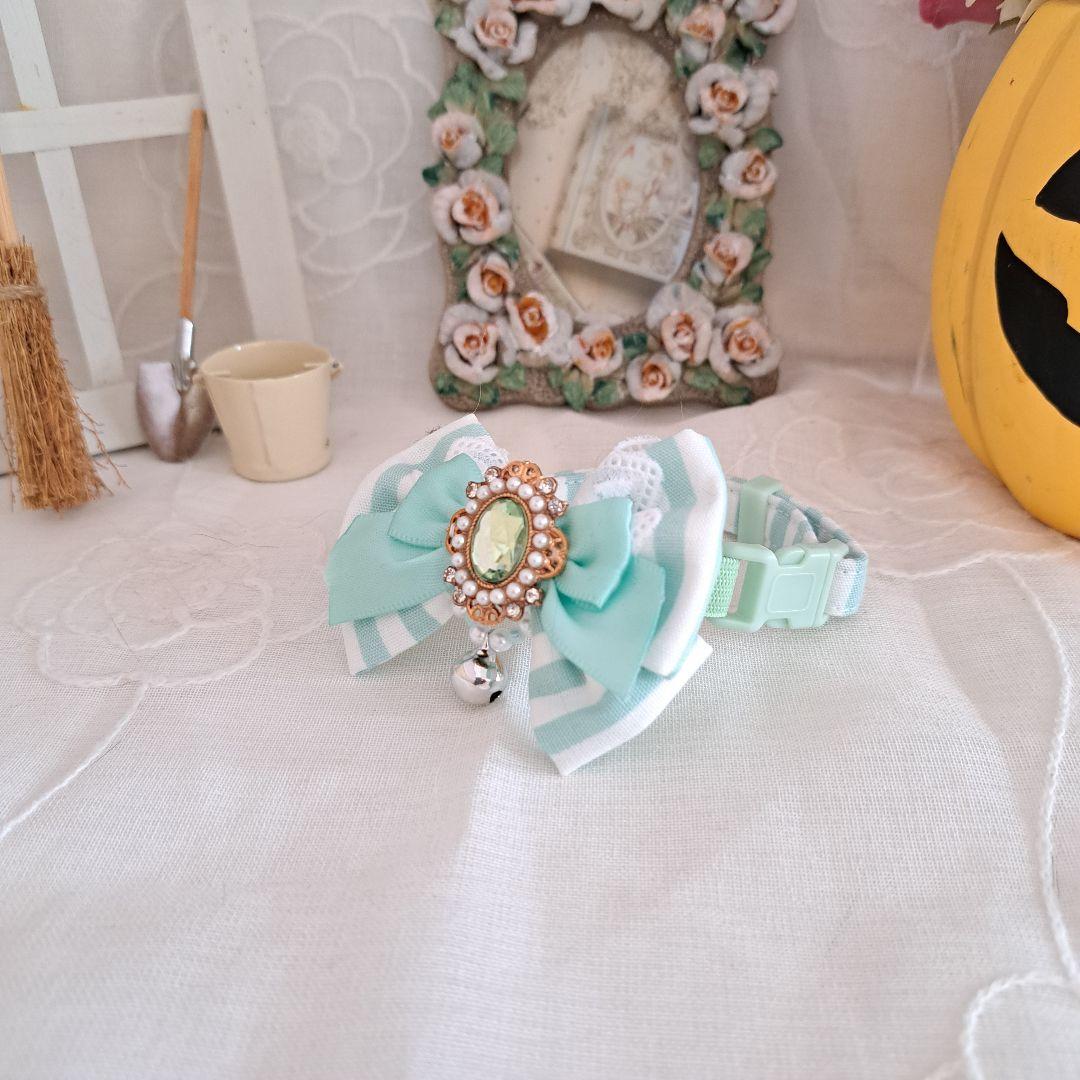 はる、ストライプアリス(ピンク)わんちゃん猫ちゃん用スタイ