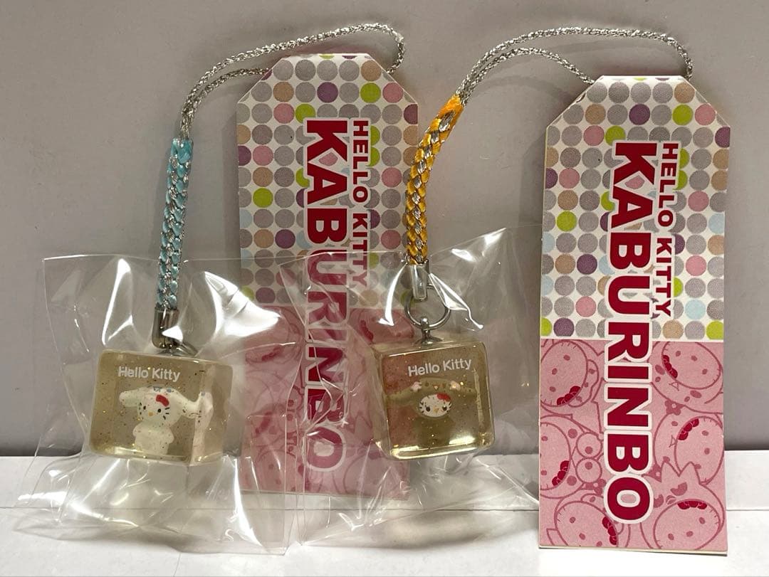 J*_様 ハローキティ 根付 ストラップ サンリオキャラクターかぶりもの 6種セ