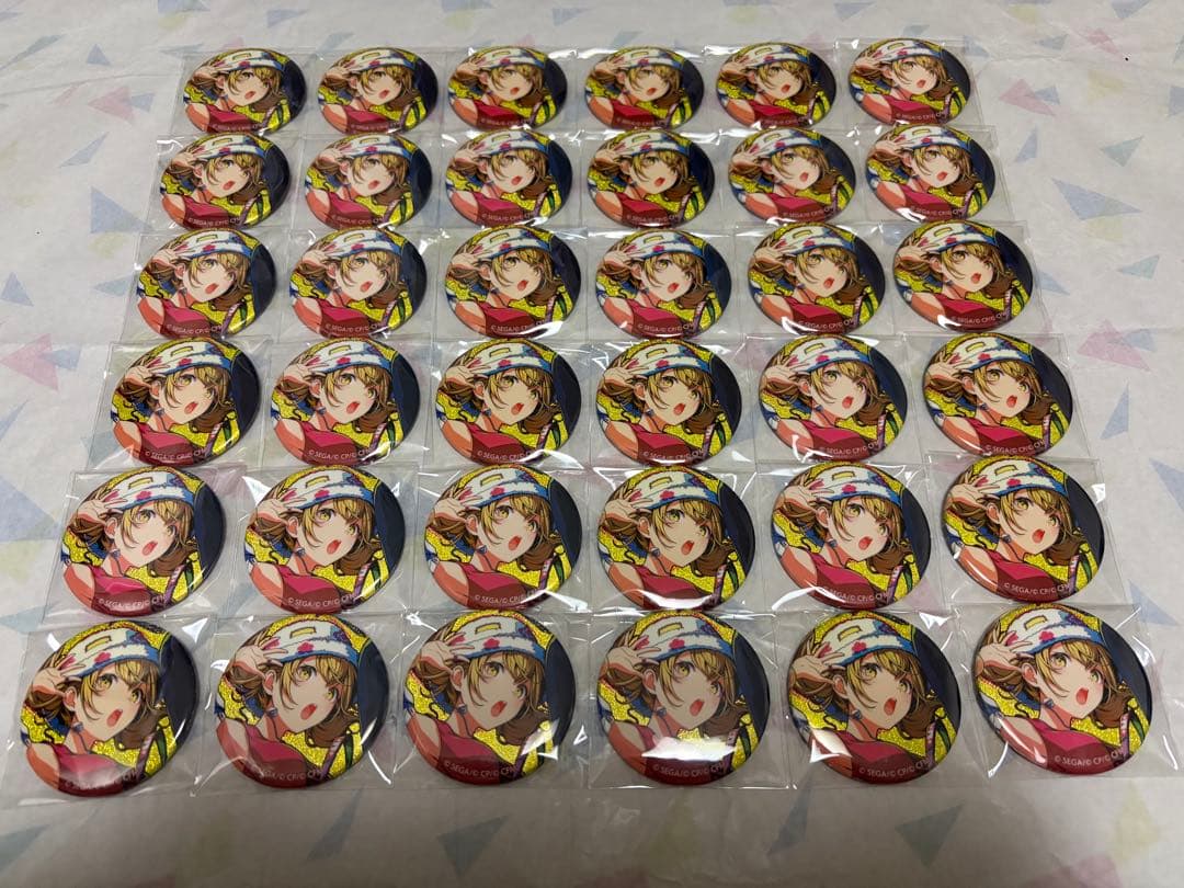 プロセカ グリッター缶バッジ グリ缶 40A 小豆沢こはね 26点