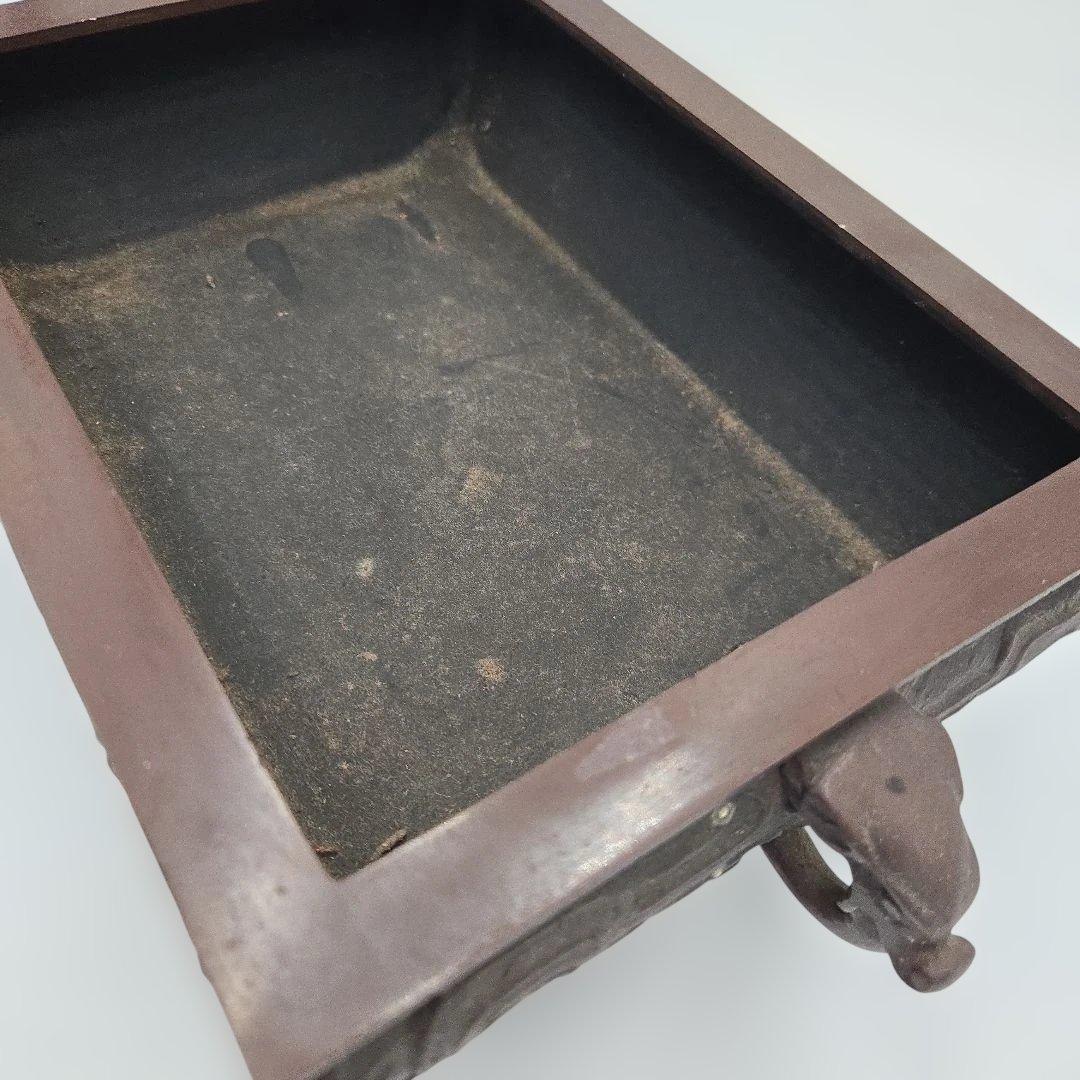 根来琢三作 角砂鉢 アンティーク雑貨