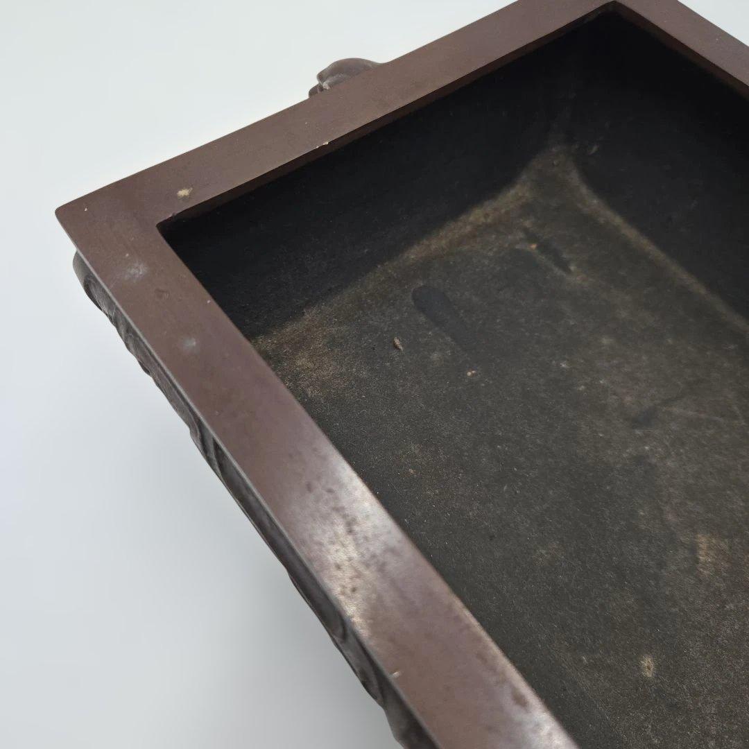 根来琢三作 角砂鉢 アンティーク雑貨