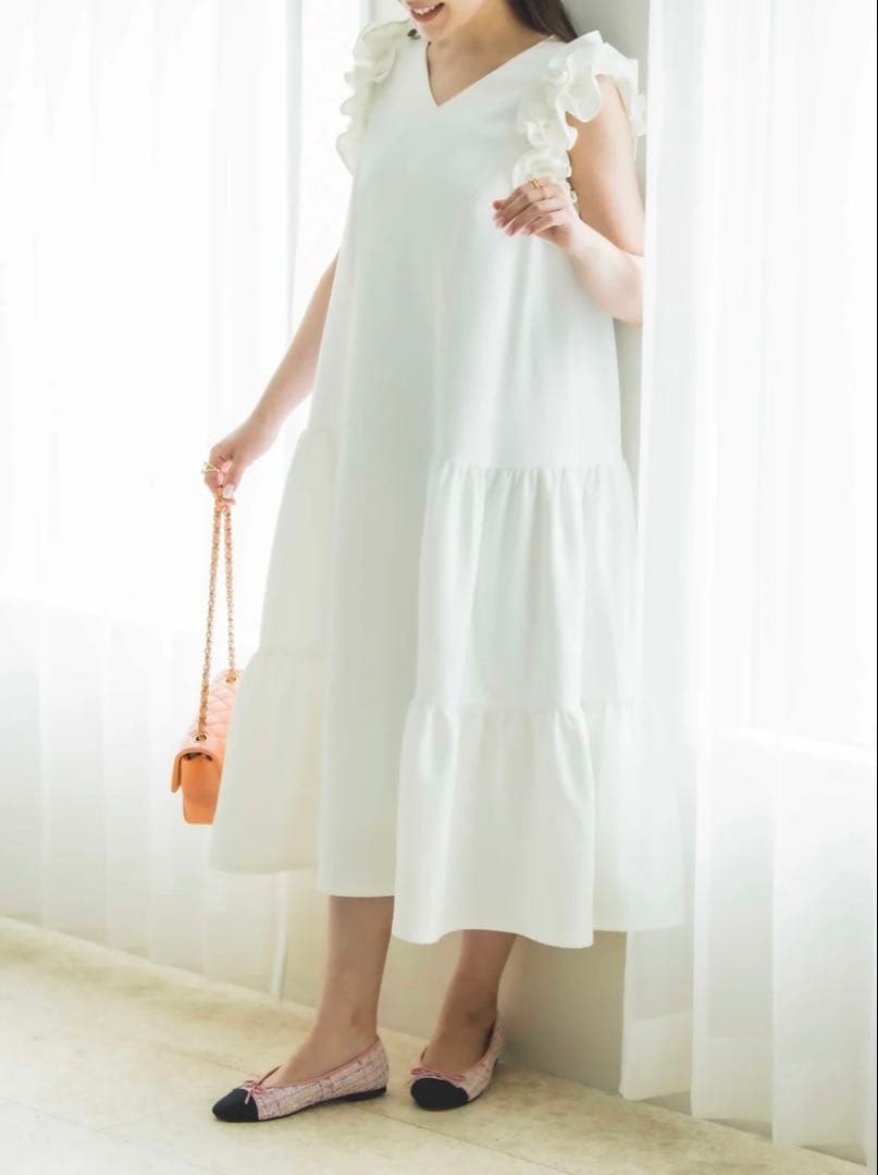 ビンナビ　bitnabi par-lang ドレス　ホワイト　未使用