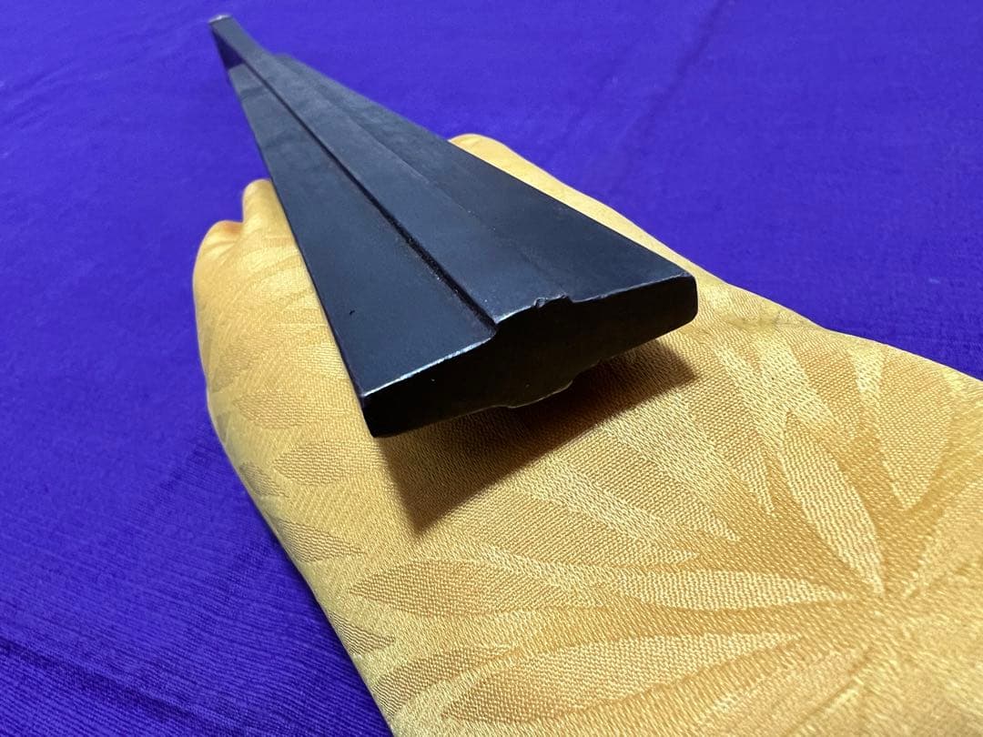 時代物　在銘　手慣らし鉄扇　シンプルで最高峰（日本刀短刀十手茶刀茶室刀寸鉄手の内