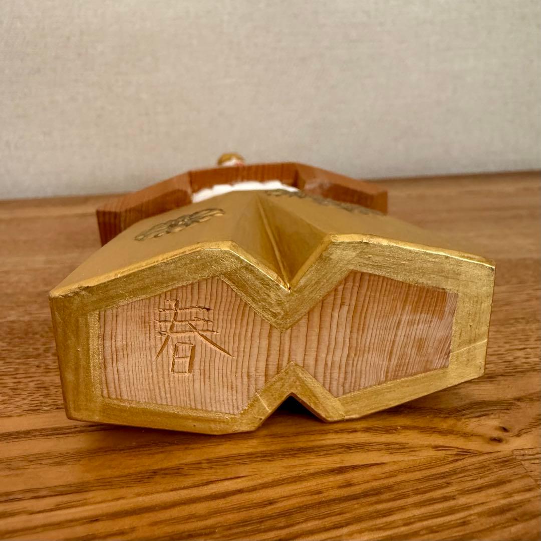 ひ*さ様 【希少】京一刀彫 立雛 井尻春堂・茂子作 有職木彫彩色 祇園 京ほり屋