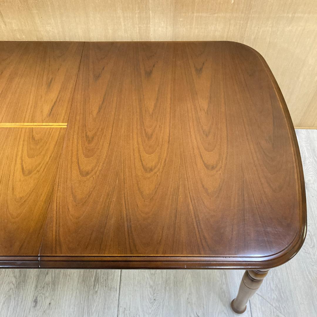 【カリモク】コロニアル　伸縮　ダイニングテーブル　エクステンション　食卓