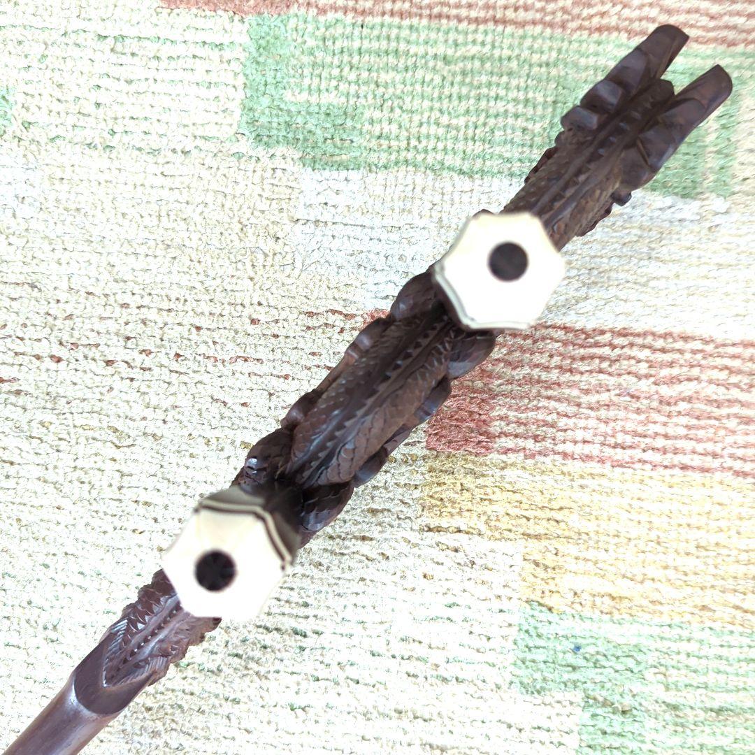 胡涵柔製作 10 未使用 最上級明清老紅木 龍彫刻二胡