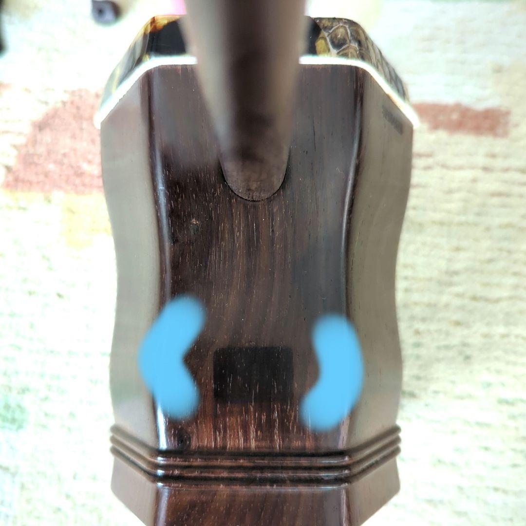 胡涵柔製作 10 未使用 最上級明清老紅木 龍彫刻二胡